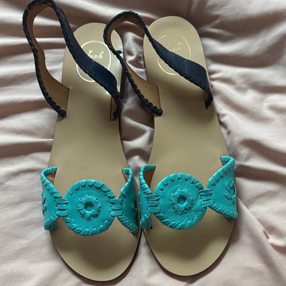 Jack Rogers Aqua Blue Sandals